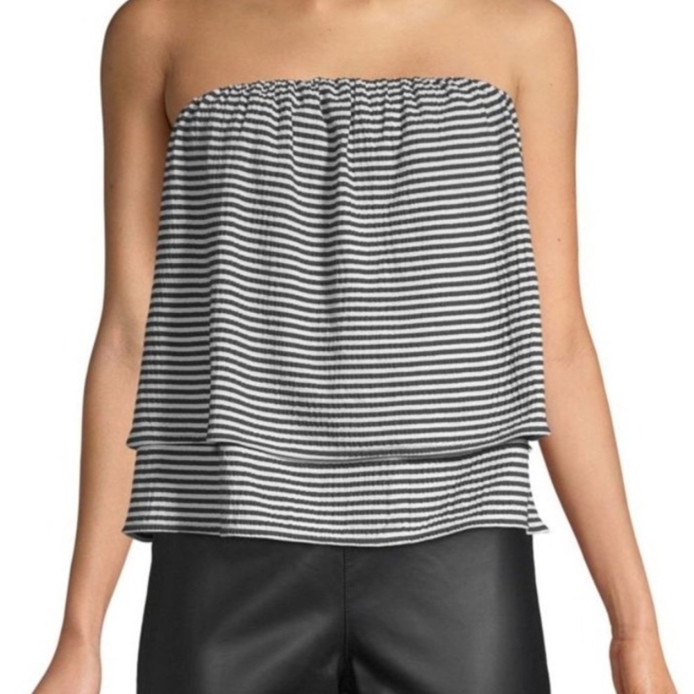 Club Monaco Tevin Striped Tiered Top